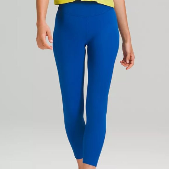 lululemon athletica Pants - NWT Lululemon Base Pace High Rise Tight 25" Blue